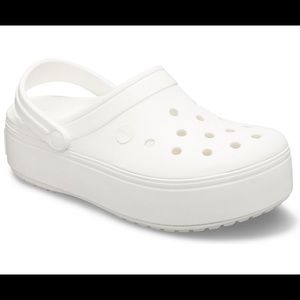 Crocband Platform Clog (White)